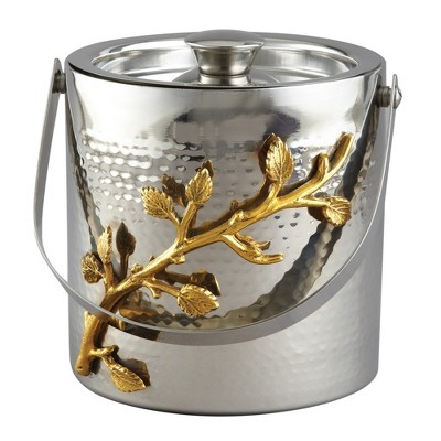 Jiallo  Gilt Leaf Double Wall Ice Bucket