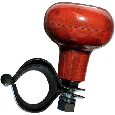 Zone Tech Woodgrain Steering Wheel Spinner Knob -  Steering Wheel Spinner with Power Handle for Car, SUV, Tractors, Lawn Mowers, Golf Carts