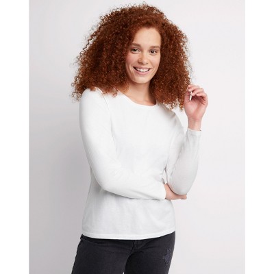 Hanes Women's Long Sleeve Cotton T-Shirt