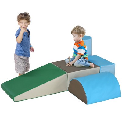 TopComfy Baby and Toddler Learning Toys Foam Climbing Blocks Set for Indoor Motor Skill Development, 16"*16"*8"