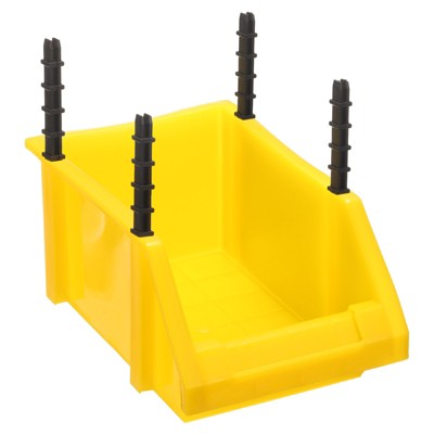 Unique Bargains Plastic Stackable Garage Closet Organization Shelf Bins