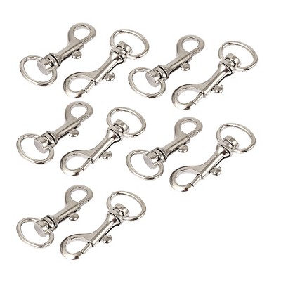 Unique Bargains Metal Lobster Swivel Clasps Keychain 54mm Length 10 Pcs