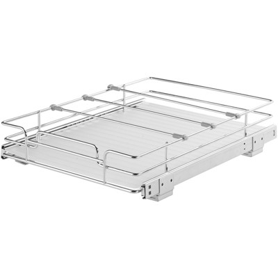 VEVOR 12"W x 17"D Pull Out Cabinet Organizer, Heavy Duty Slide Out Pantry Shelves, Chrome-Plated Steel Roll Out Drawers, Sliding Drawer Storage