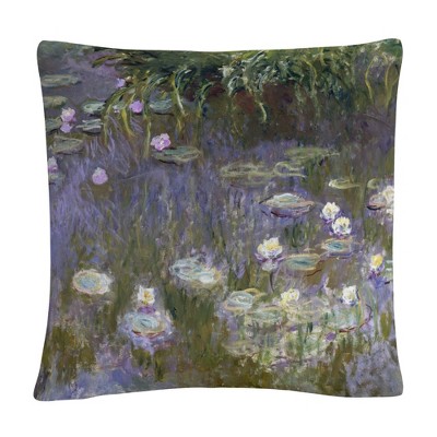 Monet  16 X 16 Decorative Throw Pillow by Trademark Fine Art