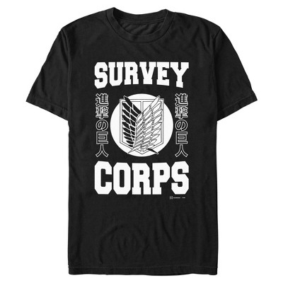 Mens Attack on Titan Scout Regiment Jersey T Shirt