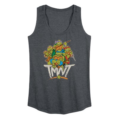 Women's - Teenage Mutant Ninja Turtles - Rebel Road Group Graphic Racerback Tank