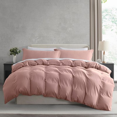Nestl 3 Piece Duvet Cover, Soft Prewashed Duvet Cover Set with Zipper Closure