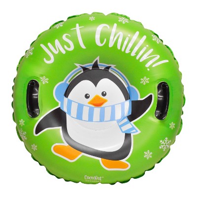 Winter Snow Tube for Kids and Teens by CocoNut Outdoor, 32" Junior Inflatable Sled
