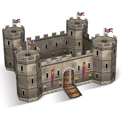Beistle 3-D Castle Centerpiece, 14.5" x 18", (1/Pkg) Multicolored