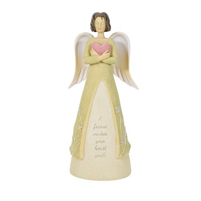 Foundations 7.5 Inch Friend Angel. , Heart Smile Figurine (1PC)