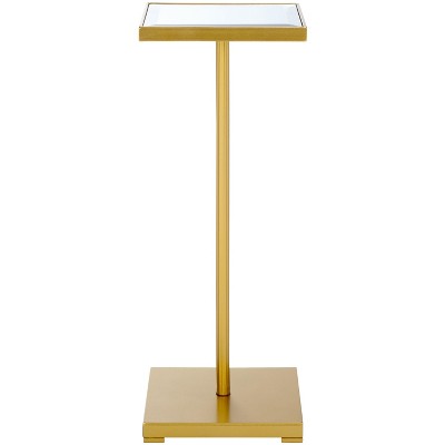 Paku Square Side Table - ACC2324A - Gold/Mirror - Safavieh