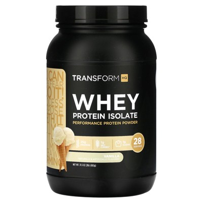 TransformHQ Whey Protein Isolate, Vanilla, 2 lb (882 g)