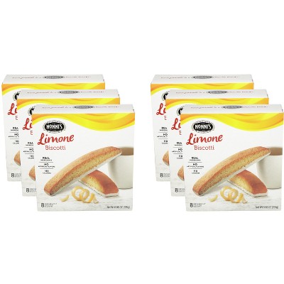 Nonnis Biscotti Limone - Pack of 6 - 6.88 oz