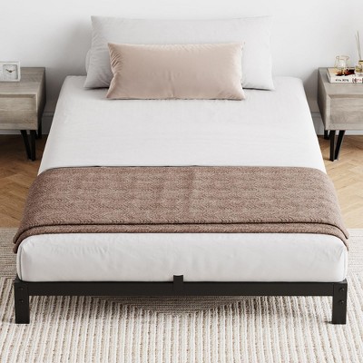 14 Inch Heavy Duty Twin Metal Bed Frame with Sturdy Slat Support - Modern Platform Bed, No Box Spring Needed, Easy Assembly, Minimalist Design