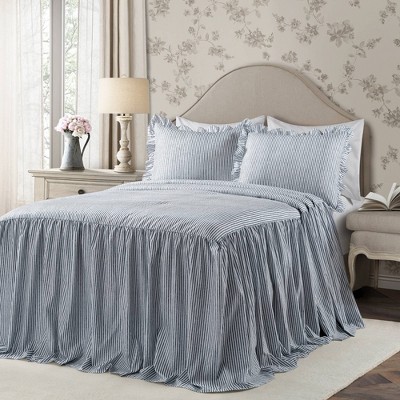 Ticking Stripe Bedspread - Lush Décor