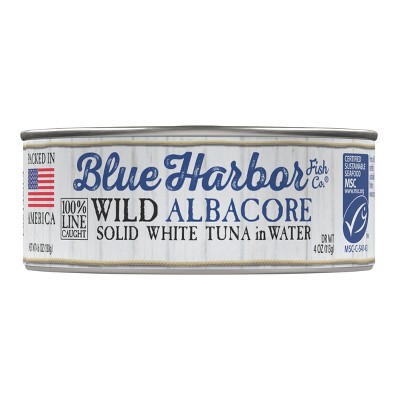 Blue Harbor Solid Albacore Tuna in Water with Sea Salt - 4.6oz