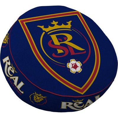 MLS Real Salt Lake Circle Plushlete Pillow: Sports Team Logo, Round, Hidden Zipper