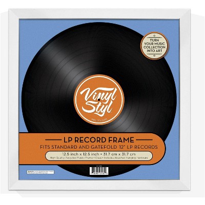 Vinyl Styl® 12 Inch Vinyl Record Display Frame - Wall Hanging (White)