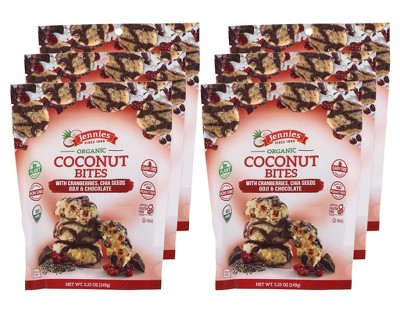 Jennies Cranberries, Chia Seeds, Goji, & Chocolate Coconut Bites - Case of 6/5.25 oz