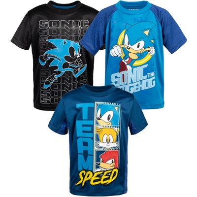 Sonic the Hedgehog 3 Pack Athletic T-Shirts Toddler