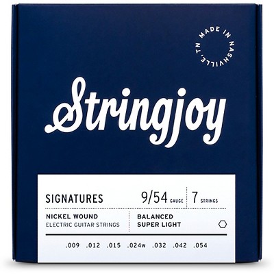 Stringjoy Signatures 7 String Nickel Wound Electric Guitar Strings