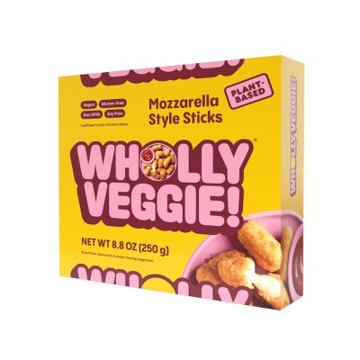 Wholly Veggie! Frozen Gluten Free Vegan Mozzarella Sticks - 8.8oz