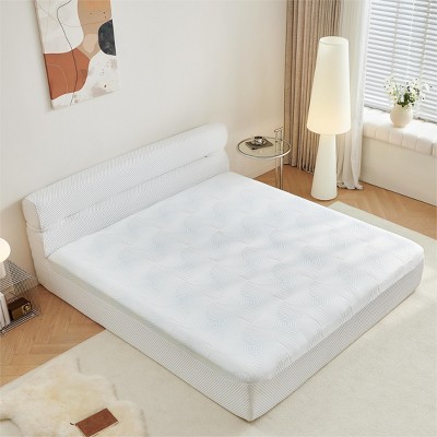 VASIP 15" Full Mattress in a Box - Cool Fabric & Pressure Relief, Motion Isolation, No Assembly Bed Frame Base, for Bedroom, Apartment