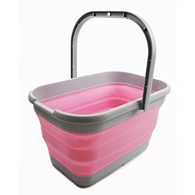 SAMMART 12L (3.17 Gallon) Collapsible Rectangular Handy Basket/Bucket