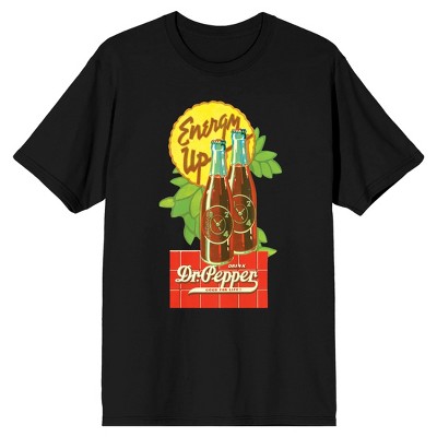 Dr. Pepper Energy Up Men's Black Short Sleeve Tee