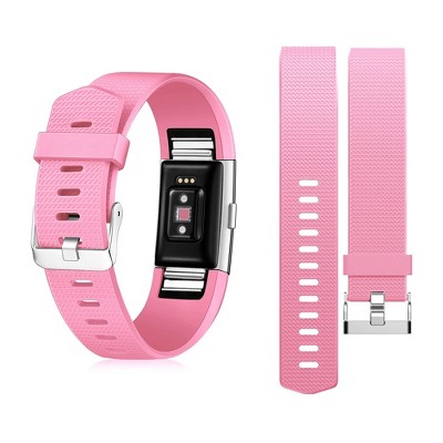For Fitbit Charge 2 Band Replacement TPU Sport Wristband Strap Adjustable with Metal Buckle Clasp by Zodaca