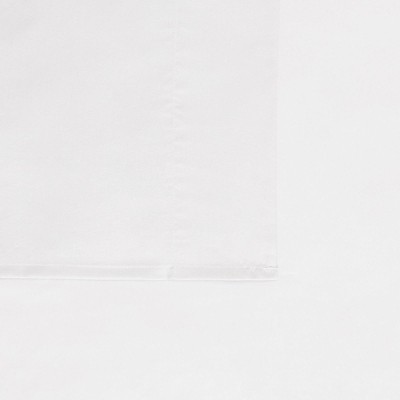 London Fog Full 4pc Garment Wash Solid Sheet Set White: Microfiber, Machine Washable, Includes 2 Pillowcases