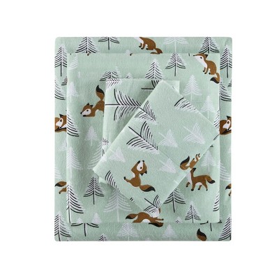 Gracie Mills Atticus Cotton Flannel Printed Sheet Set