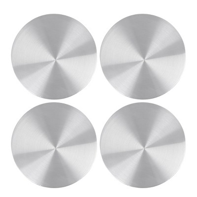 Unique Bargains Car Wheel Center Hub Caps Emblem Badge Decal Sticker Silver Tone 4 Pcs