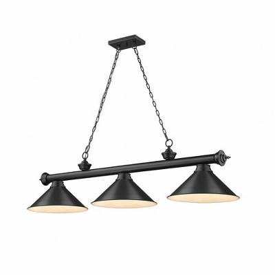 Z-Lite Cordon 3 - Light Chandelier in  Matte Black