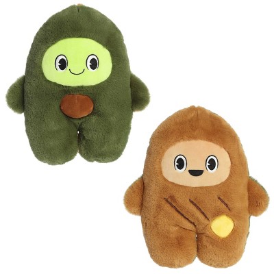 Aurora Medium Avocado & Toast Flipovers Interactive Stuffed Animal Green 11"