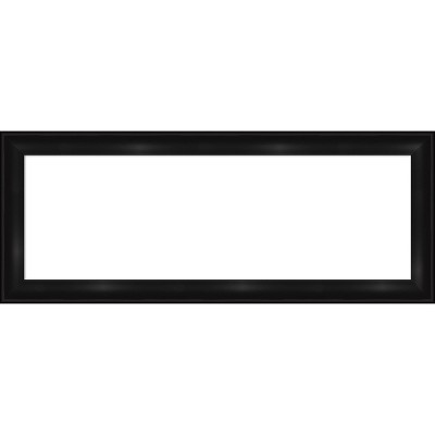 Amanti Art 16"x40" Grand Black Narrow Framed Magnetic Dry Erase Board