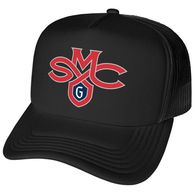 Official Saint Marys College of California Primary Logo Foam Snapback Trucker Hat for Men and Women Black One Size