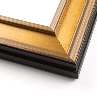 PosterPalooza | Photo Size Traditional Gold Picture Frame - UV Acrylic, Foam Board Backing, Hanging Hardware