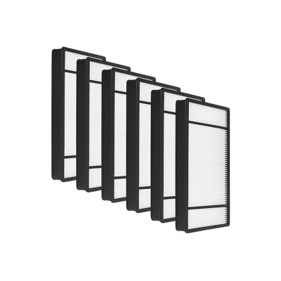 Nispira True HEPA Replacement Filter H for Honeywell HRF-H2 Fits Air Purifier Model HPA050, HPA150, HPA060, HPA160, HHT055, HHT155, 6 Packs