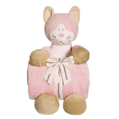 TriAction Toys Teddykompaniet Diinglisar Collection 11 Inch Plush Cat and Blanket Set