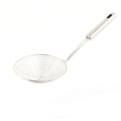 Unique Bargains Kitchenware Stainless Steel Oil Ladle Sifter Mesh Strainer Silver Tone 5.1'' Dia