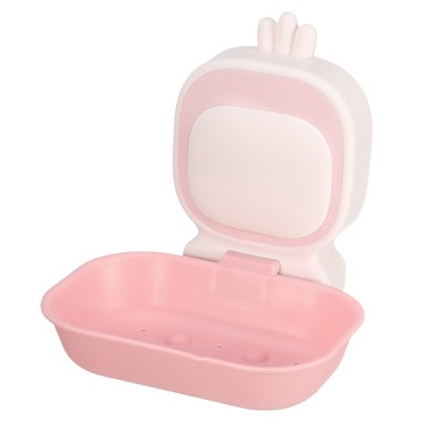 Unique Bargains Bathroom Kitchen Wall Mounted Soap Holder 5.12"x4.72"x5.51"