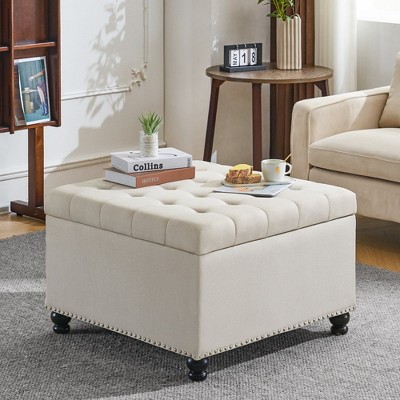 Audel Upholstered Storage Ottoman