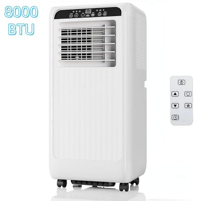 Jojoka 8000 BTU Portable Air Conditioner, 3-in-1 AC Unit with Cooling, Fan & Dehumidifier, Quiet Operation,Remote Control & Window Kit Included