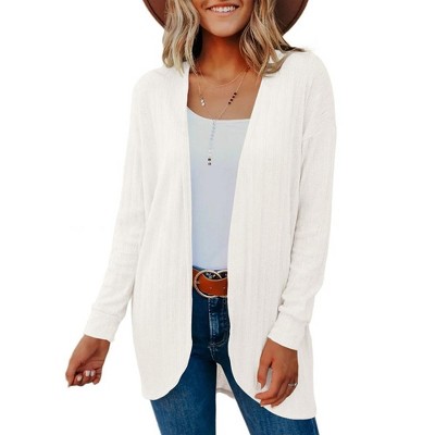 Womens Open Front Cardigans Lightweight Cardigans Casual Long Sleeve Sweater Knit Cardigans