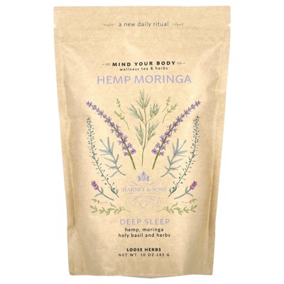 Harney & Sons Hemp Moringa Loose Herbs, Deep Sleep, Caffeine Free, 10 oz (283 g)
