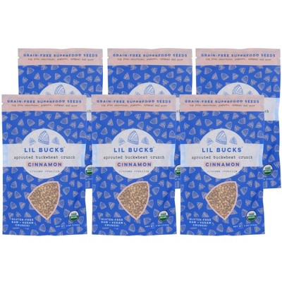 Lil Bucks Sprouted Buckwheat Cinnamon Crunch - Case of 6/6 oz