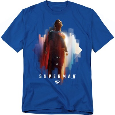 Men's Superman 2025 Look Up Shield T Shirt
