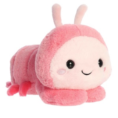 Aurora Small Shimmi Shrimp Too Cute Playful Stuffed Animal Pink 9"