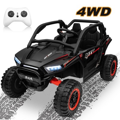JOYRACER 24V 2 Seater 4WD Ride-On UTV for Kids with Remote Control, 4×100W Motors, 3 Speeds & Bluetooth, XL Seats Electric Off-Road UTV